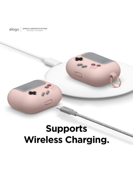 Estuche de Silicona elago AW5 para AirPods Pro - Rosa Arena