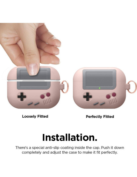 Estuche de Silicona elago AW5 para AirPods Pro - Rosa Arena