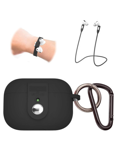 Funda Protectora Silicona para AirPods Pro OCING con Correa
