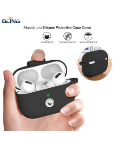 Funda Protectora Silicona para AirPods Pro OCING con Correa 2