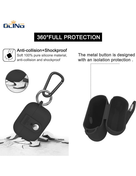 Funda Protectora Silicona para AirPods Pro OCING con Correa
