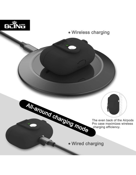 Funda Protectora Silicona para AirPods Pro OCING con Correa