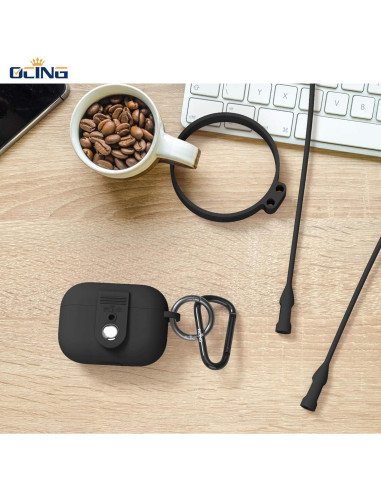 Funda Protectora Silicona para AirPods Pro OCING con Correa
