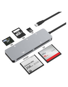 Lector de tarjetas 5 en 1 Rytaki Pro CFast USB-C 3.0