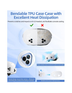 Funda Protectora TanReginal para Meta Quest 3S con Accesorios 2