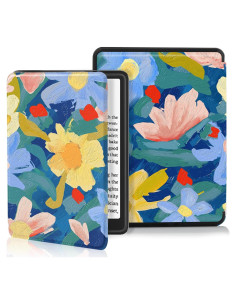 Funda Slim MOROCK para Kindle Paperwhite 6.8" 2021 - Flores