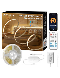 Cinta LED COB PAUTIX 10m 2700K Dimmable Control Voz