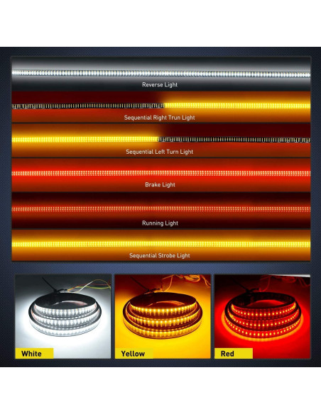 Barra de Luz LED Nilight TR-04 60" con 504 LEDs y Funciones