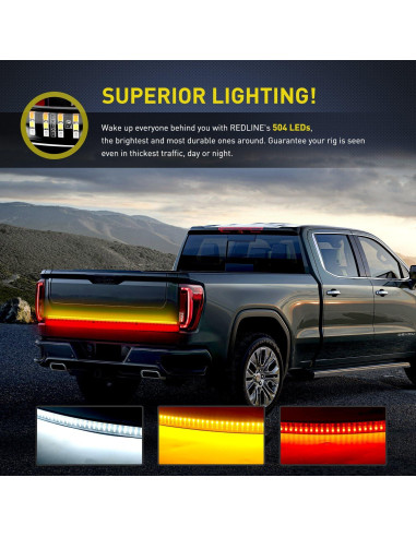 Barra de Luz LED Nilight TR-04 60" con 504 LEDs y Funciones