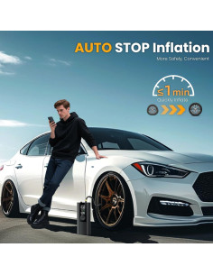 Compresor de Aire Portátil Anycash T01 150 PSI Inalámbrico 2