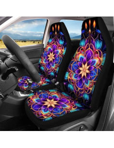 Juego de Fundas de Asiento de Coche Rucaresri Mandala Trippy 13pcs 2