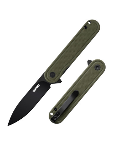 Cuchillo de bolsillo OLITANS G040, acero D2 6.99 cm, mango G10