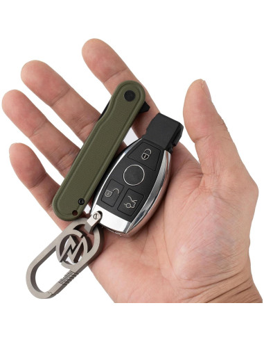 Cuchillo de bolsillo OLITANS G040, acero D2 6.99 cm, mango G10