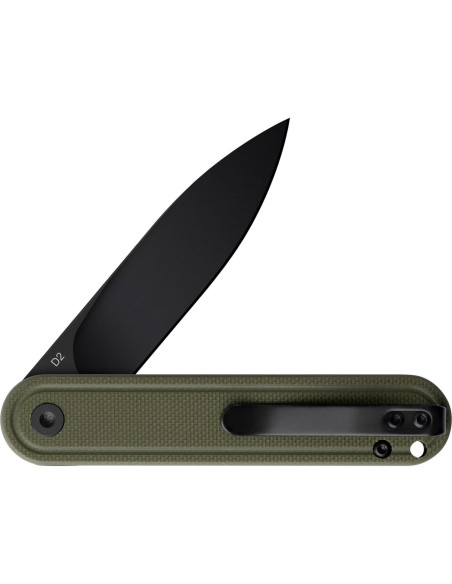 Cuchillo de bolsillo OLITANS G040, acero D2 6.99 cm, mango G10