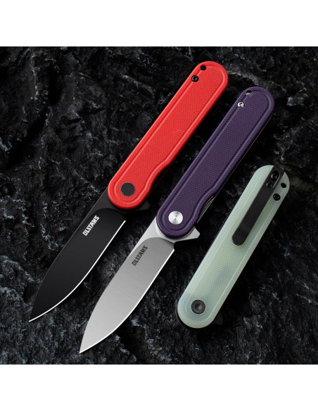 Cuchillo de bolsillo OLITANS G040, acero D2 6.99 cm, mango G10