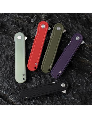 Cuchillo de bolsillo OLITANS G040, acero D2 6.99 cm, mango G10