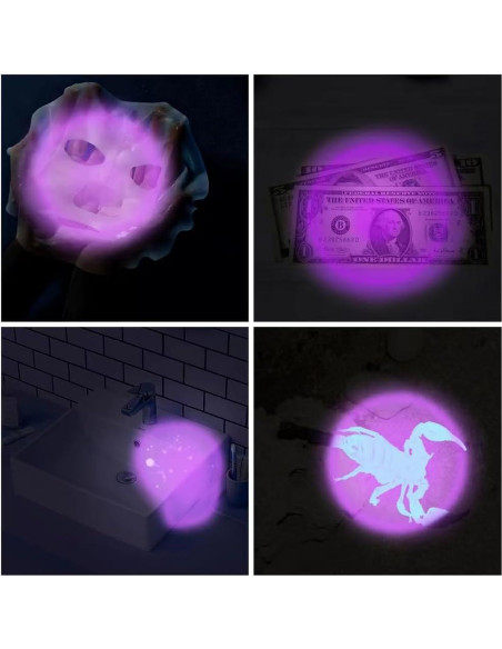 Paquete de 6 Linternas UV LED RaySoar 395nm Llave Prácticas