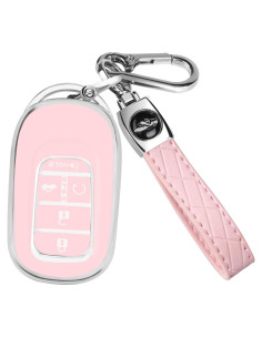 Funda de Llave QBUC para Honda Accord Civic HR-V CR-V 2022-2025 Rosa