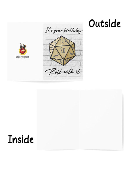 Tarjeta de Cumpleaños D&D J&J'S TOYSCAPE 12,7x17,8 cm