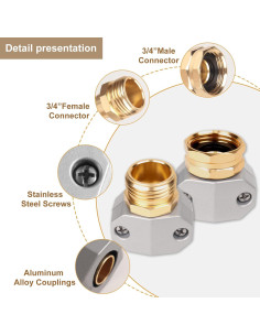 Kit de reparación de manguera GDIM 3 conectores y abrazaderas 2