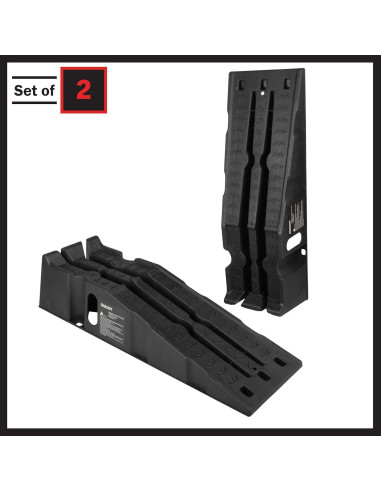 Rampas para Autos Stalwart 2-Pack - Elevación 17cm, 13,000lb