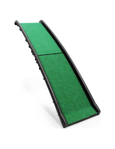 Rampa Plegable para Mascotas PawStep con Césped - Soporta 90 kg