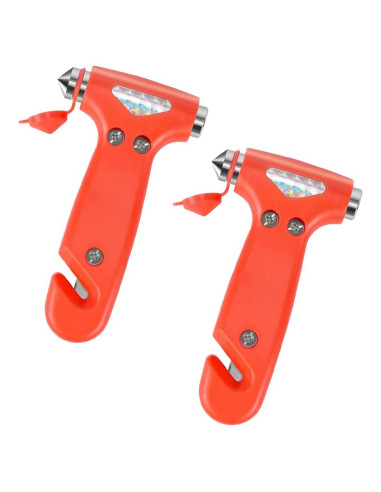 Martillo de Seguridad BELOMI 5 en 1 para Automóvil Naranja