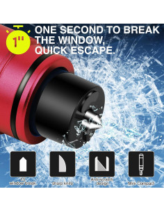 Juego de 2 Martillos de Seguridad Wenvastree para Automóvil 2