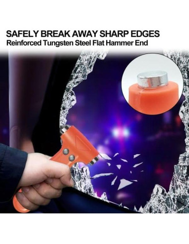 Herramienta de Escape de Seguridad Only U - Rompe Ventanas y Cinturón