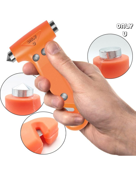 Herramienta de Escape de Seguridad Only U - Rompe Ventanas y Cinturón