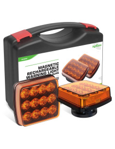 Luces Intermitentes Recargables Agrieyes LED Ámbar 5W