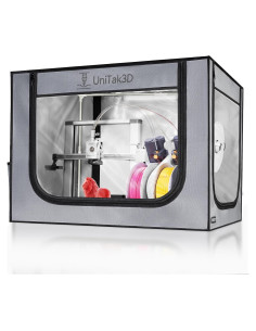 Cubierta para Impresora 3D UniTak3D Bambu Lab A1 82.5x58.5 cm Gris