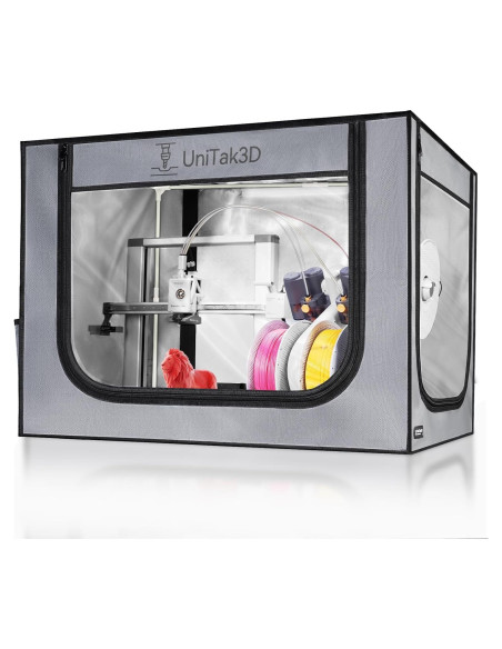 Cubierta para Impresora 3D UniTak3D Bambu Lab A1 82.5x58.5 cm Gris