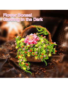 Juego de Construcción YRB Canasta de Flores Bonsai 691 Piezas 2