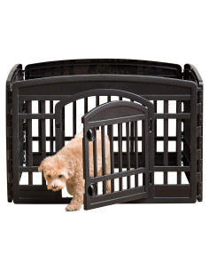Parque para Perros IRIS USA 4 Paneles 60 cm Negro