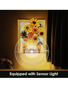 Juego de Construcción Girasoles JMBricklayer 70004 con Luz 2