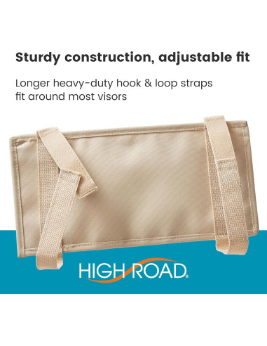 Organizador de Visera de Coche High Road PVBLACK con Bolsillos
