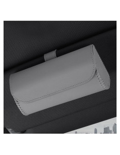 Soporte de Gafas de Sol MUQIDA para Visera de Coche - Gris