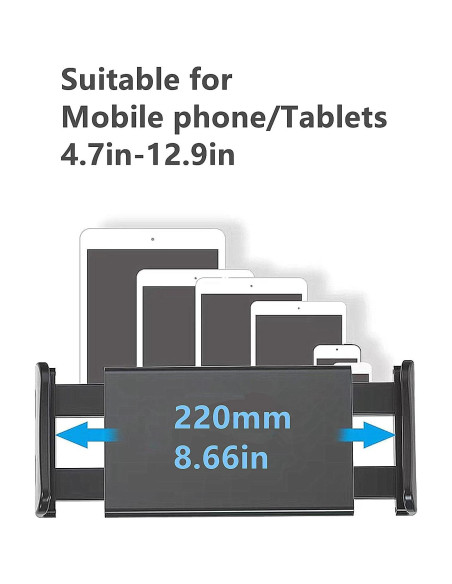 Soporte para iPad y Teléfonos en Reposacabezas Viyyxur