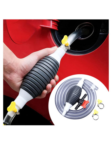 Bomba Manual de Sifón KERUI.1ST 2.99m para Gasolina y Líquidos