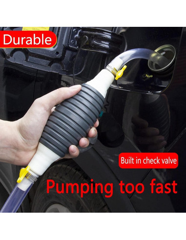 Bomba Manual de Sifón KERUI.1ST 2.99m para Gasolina y Líquidos