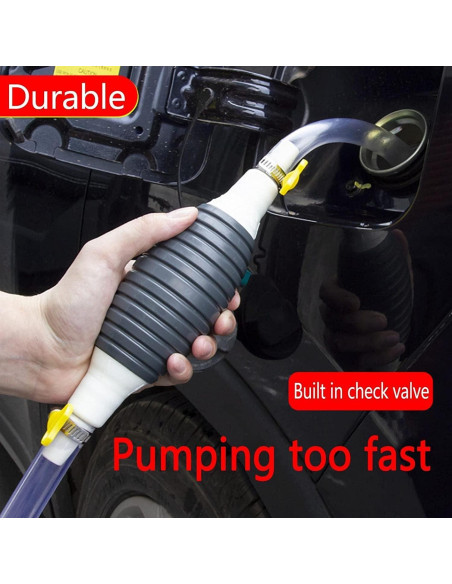 Bomba Manual de Sifón KERUI.1ST 2.99m para Gasolina y Líquidos Bomba Manual de Sifón KERUI.1ST 2.99m para Gasolina y Líquidos