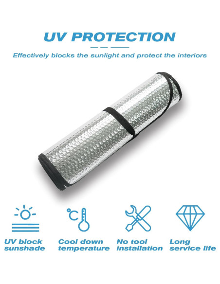 Protector Solar Plegable MusixiA para Parabrisas Jeep Wrangler