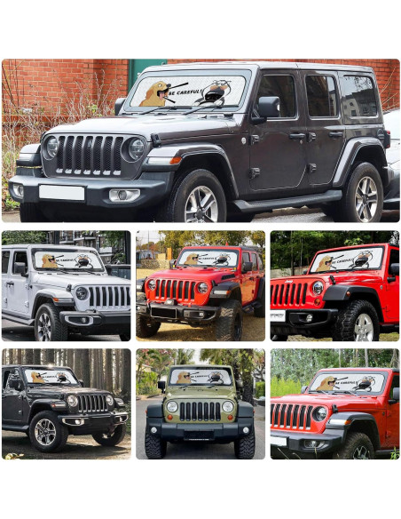 Protector Solar Plegable MusixiA para Parabrisas Jeep Wrangler