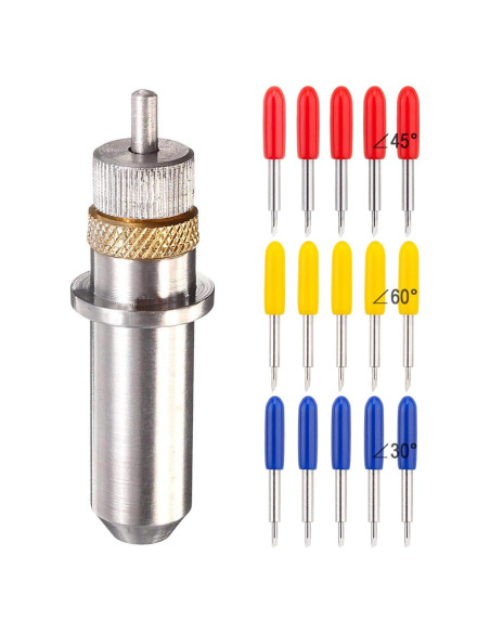 15 Cuchillas de Cortador de Vinilo ADVcer 30/45/60 Grados