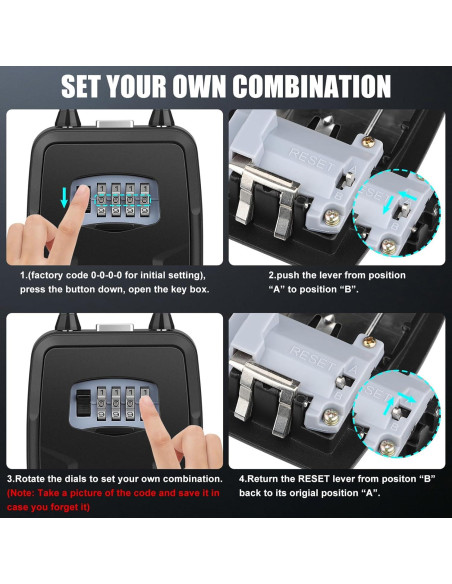Caja de Llave Diyife con Código 4 Dígitos Impermeable