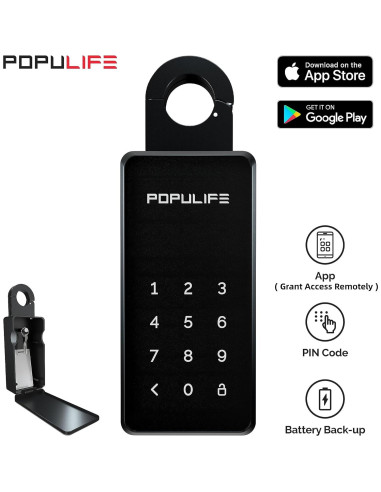 Caja de Llave Inteligente Populife K2 Bluetooth Resistente al Agua