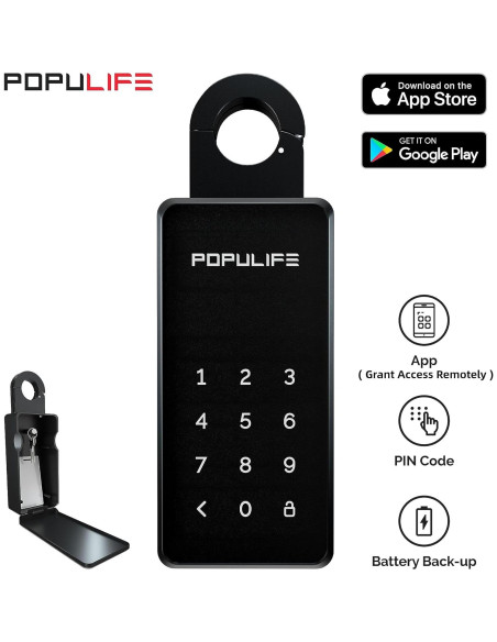 Caja de Llave Inteligente Populife K2 Bluetooth Resistente al Agua