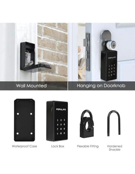 Caja de Llave Inteligente Populife K2 Bluetooth Resistente al Agua