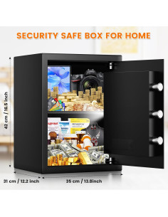 Caja Fuerte RXUJYC 3.2 Pies Cúbicos con Alarma y Luz Interior 2